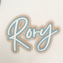 Load image into Gallery viewer, Triple Layer Name Wood
