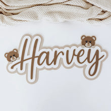 Load image into Gallery viewer, Bear Triple Layer Name
