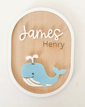 Load image into Gallery viewer, Whale Name Plaque
