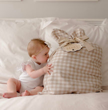 Load image into Gallery viewer, Personalised Gingham Santa Sacks
