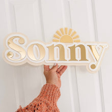 Load image into Gallery viewer, Sun Triple Layer Name
