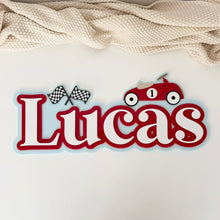 Load image into Gallery viewer, Vintage Car Name Sign
