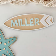 Load image into Gallery viewer, Surfboard Name Sign
