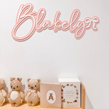 Load image into Gallery viewer, Bow Layered Name Sign
