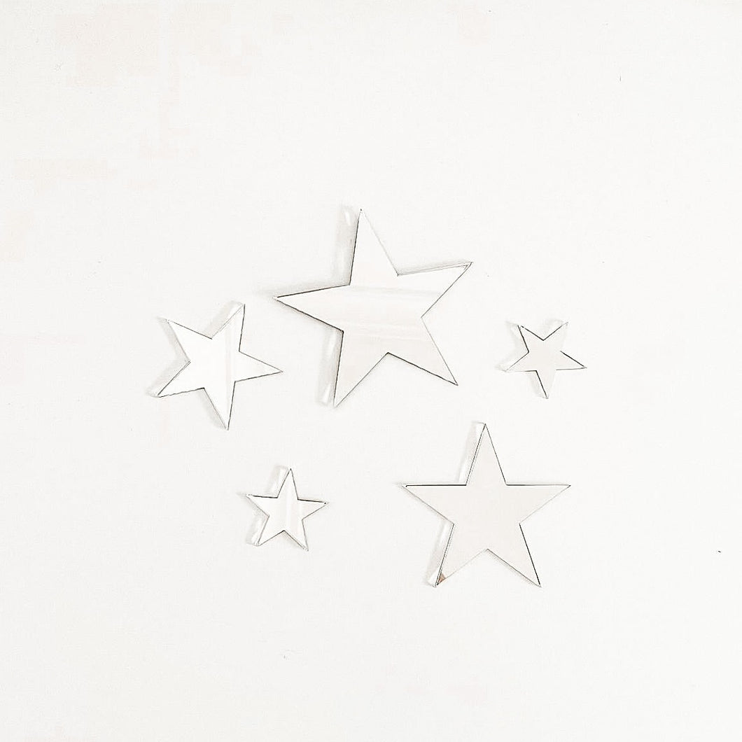 Acrylic Mirror Star Decals