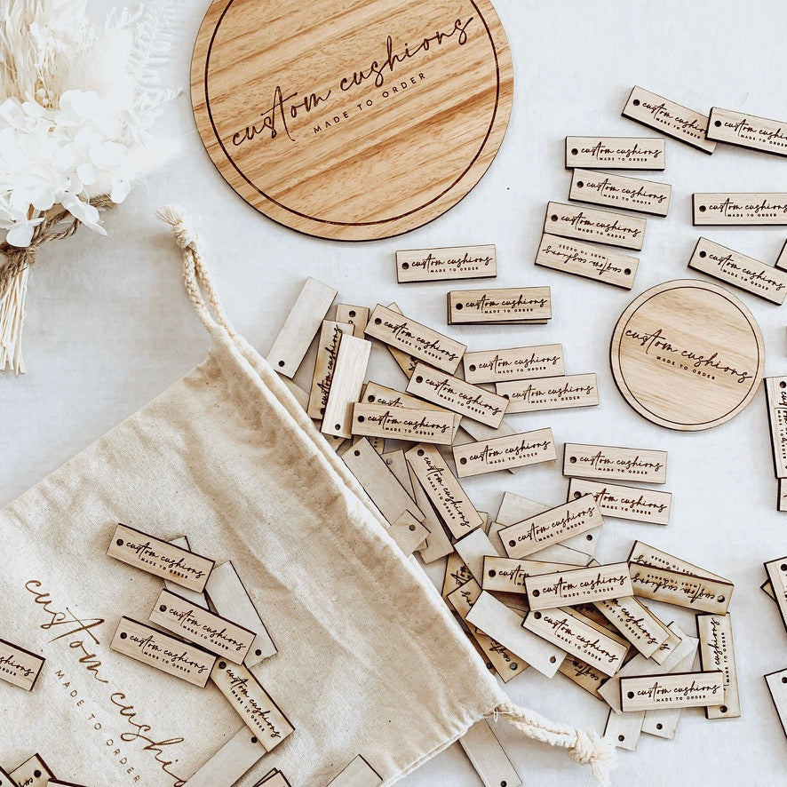 Rectangle Wooden Product Tags