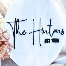 Load image into Gallery viewer, Wedding Name Round

