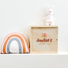 Load image into Gallery viewer, Rainbow Easter Keepsake Box with Wood Lid
