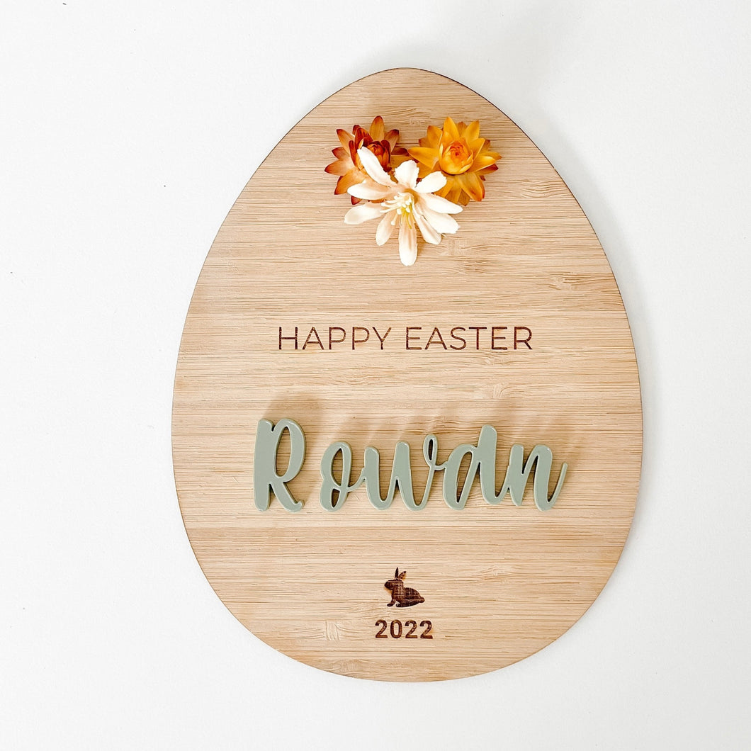 Happy Easter Sunflower Plaque