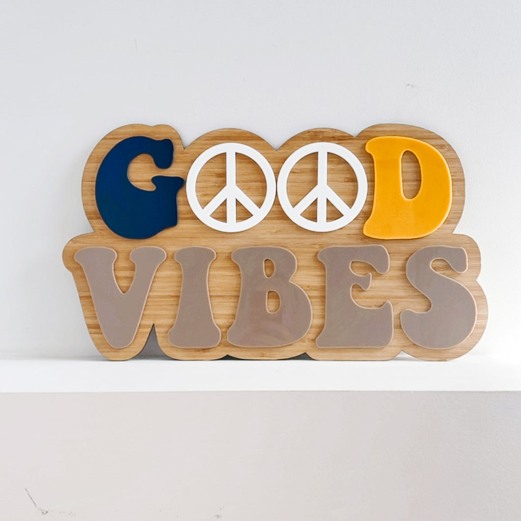 Good Vibes Sign - Retro